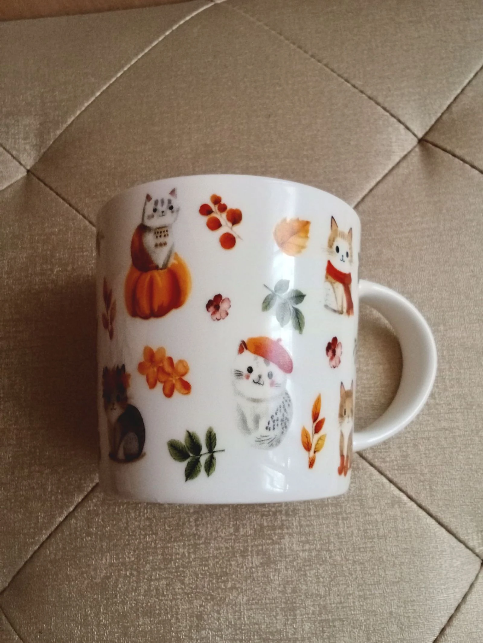 Nieuwe Pepco herfstbeker met keramische labels 380ml – photo 3